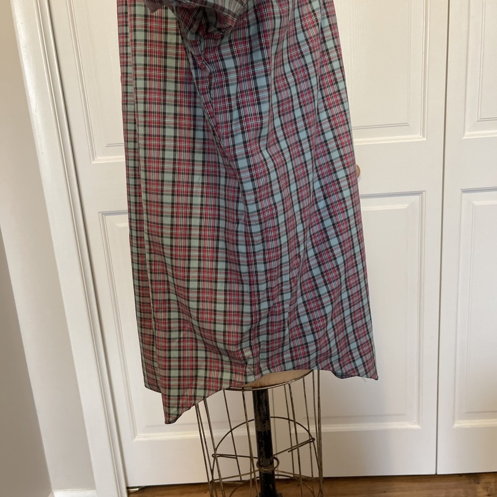 Men's Ralph Lauren Plaid Cotton Button Down Long Sleeve Shirt Sz XL Gray Red Blk - Picture 7 of 9